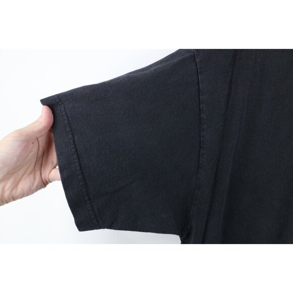 Vintage Y2K Harley Davidson Mens Large Faded Spell Out Bahamas T-Shirt Black - Picture 8 of 15